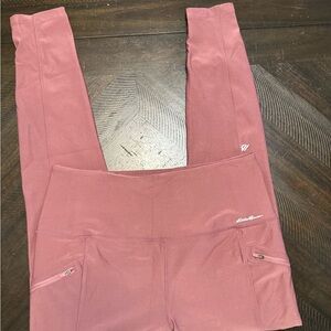 Eddie Bauer Mauve leggings Large New